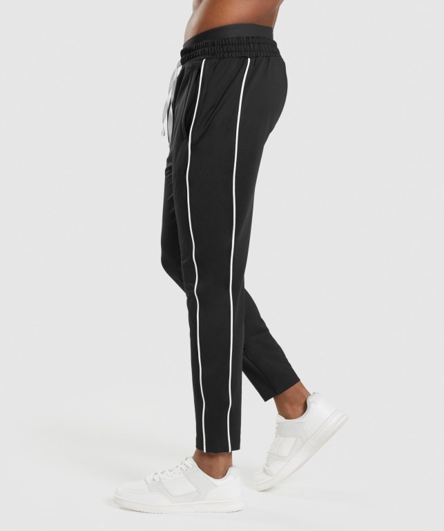 Pantalones Jogger Gymshark Recess Negras Blancas | 2c1Vdrozk9n