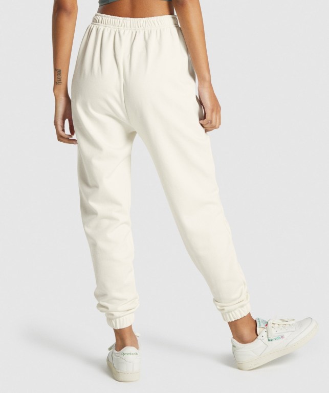 Pantalones Jogger Gymshark Whitney Loose Blancas | 6srjwBSxKBU