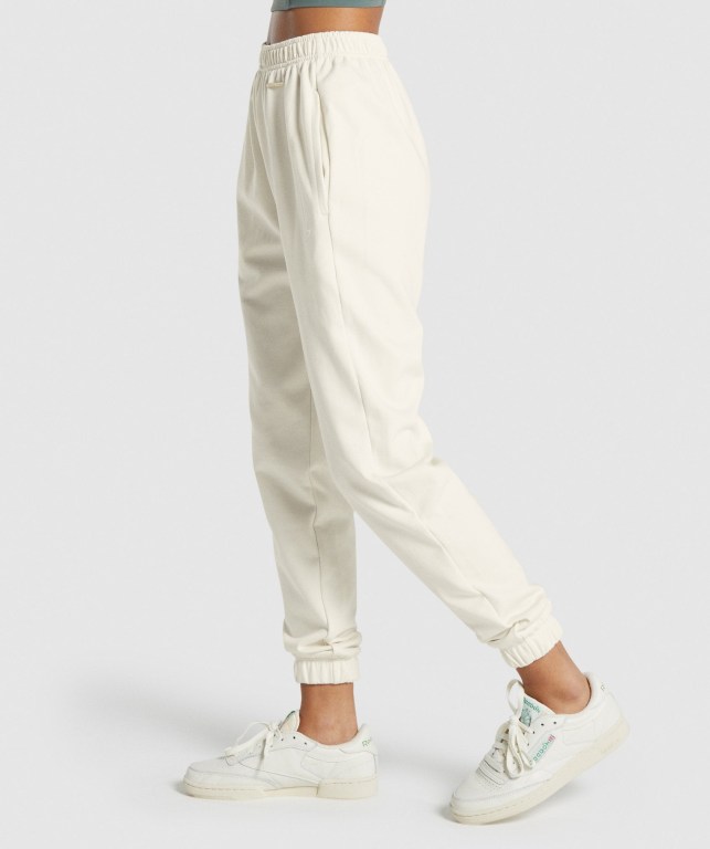 Pantalones Jogger Gymshark Whitney Loose Blancas | 6srjwBSxKBU