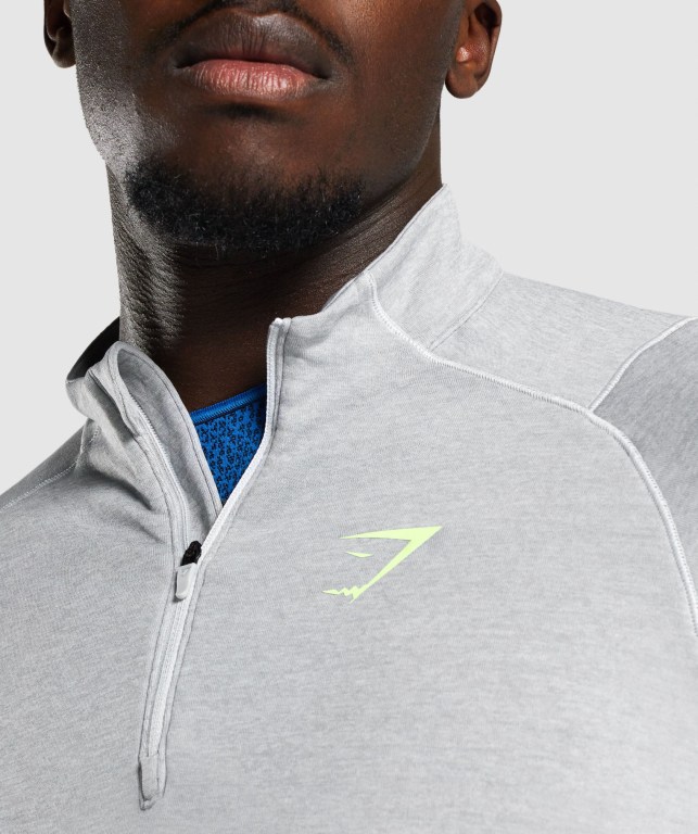 Pullover Gymshark Apex 1/4 Zip Gris Claro | InBf8SvSaq3