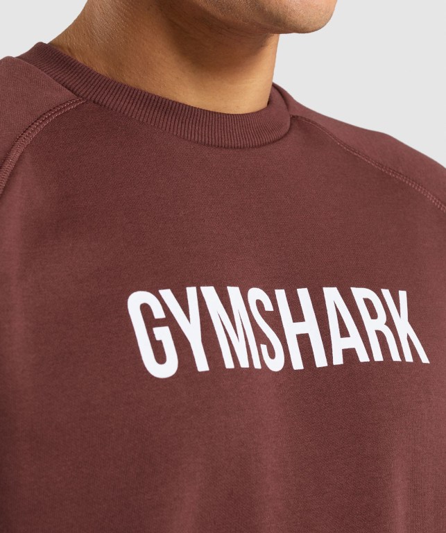 Pullover Gymshark Apollo Crew Rosas Marrones | BvRn3wL6zWm