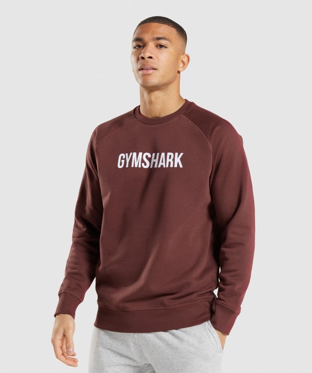 Pullover Gymshark Apollo Crew Rosas Marrones | BvRn3wL6zWm