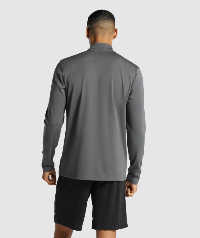 Pullover Gymshark Arrival 1/4 Zip Gris | 8bZUIm1CyhO