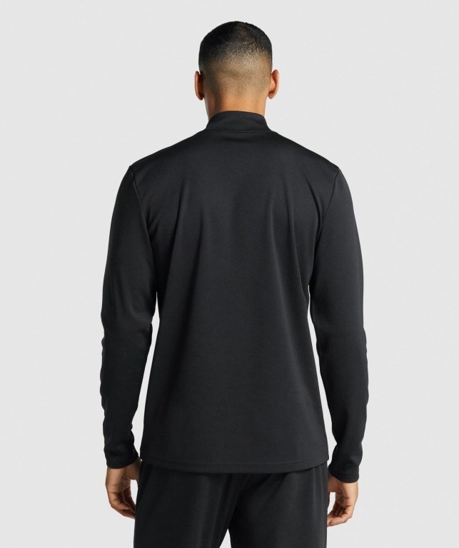 Pullover Gymshark Arrival 1/4 Zip Negras | LV7TEzpfJkO