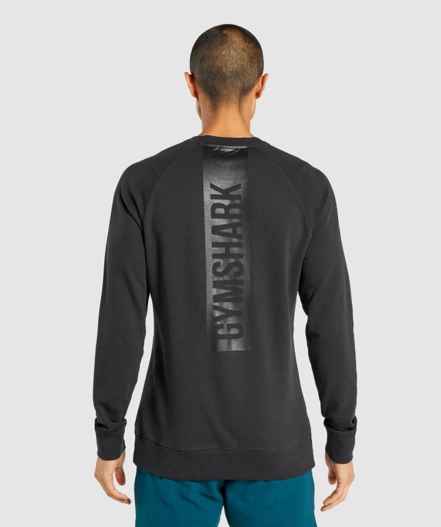 Pullover Gymshark Bold Crew Negras | Od9Ac3CQqMw