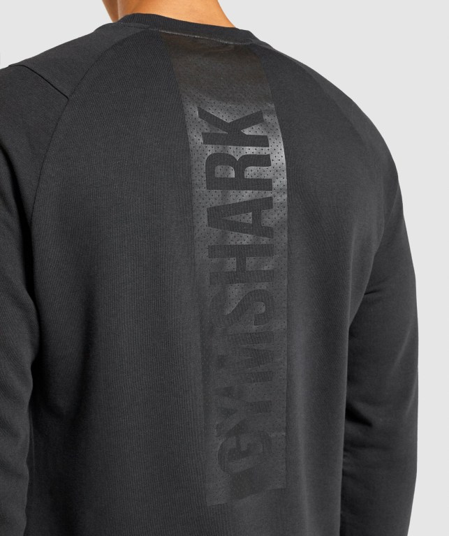 Pullover Gymshark Bold Crew Negras | Od9Ac3CQqMw