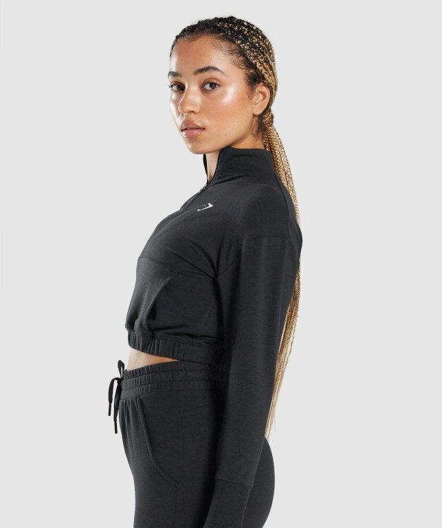 Pullover Gymshark Pippa Entrenamiento Negras | QzZ4psCyEbh