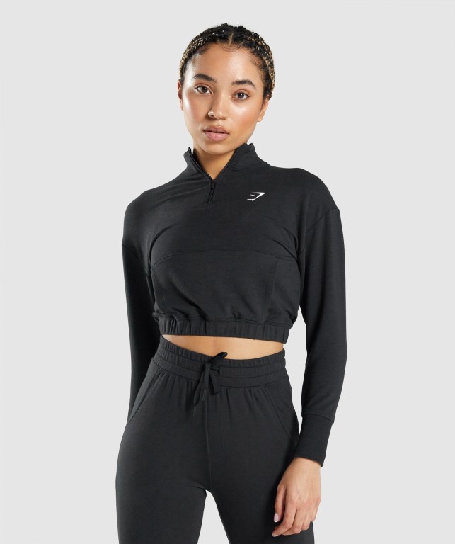 Pullover Gymshark Pippa Entrenamiento Negras | QzZ4psCyEbh