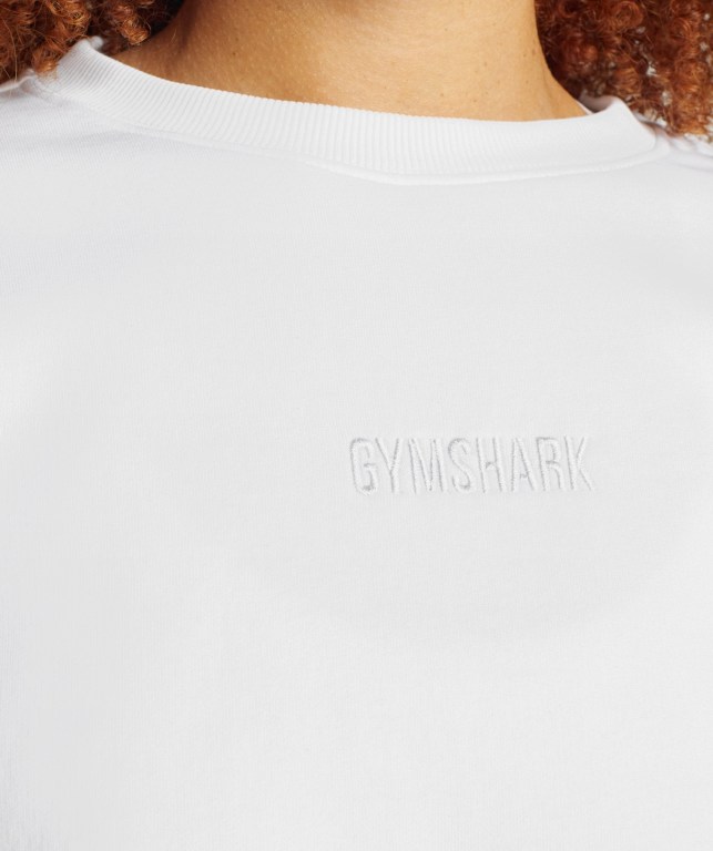 Pullover Gymshark Pulse Blancas | EjIpdDdsgLR