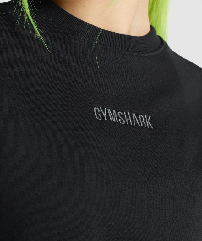 Pullover Gymshark Pulse Negras | SfjhfzP8R7u