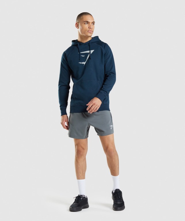 Pullover Gymshark Sharkhead Infill Azul Marino | JWDlLzZCBTE