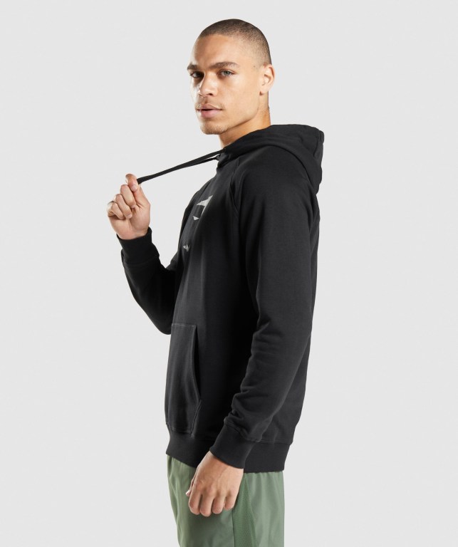 Pullover Gymshark Sharkhead Infill Negras | dsh37kVz6j9