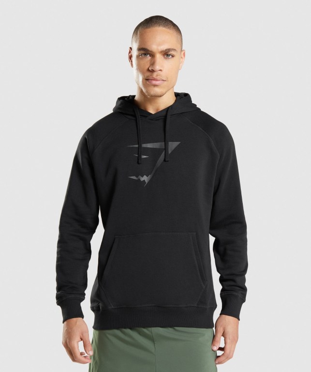 Pullover Gymshark Sharkhead Infill Negras | dsh37kVz6j9