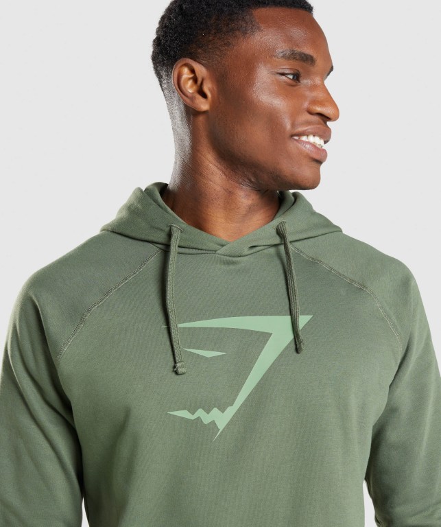 Pullover Gymshark Sharkhead Infill Verde | kw9XqWNSI8m