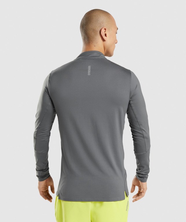 Pullover Gymshark Speed 1/4 Zip Gris | b3zJw4HjqyC