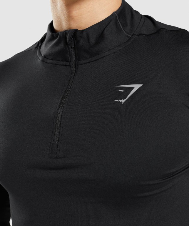 Pullover Gymshark Speed 1/4 Zip Negras | OyjGfuPQg6H