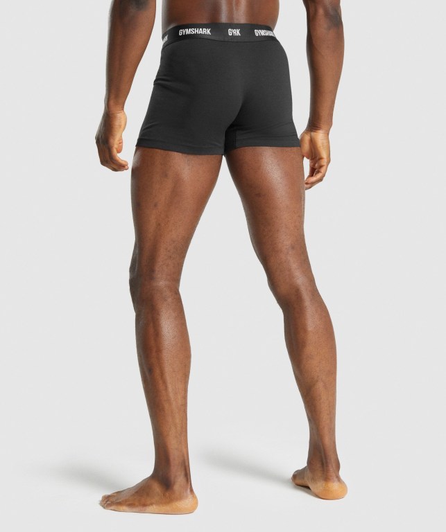 Ropa Interior Gymshark Boxers 2pk Negras | zkK8X6etpC3