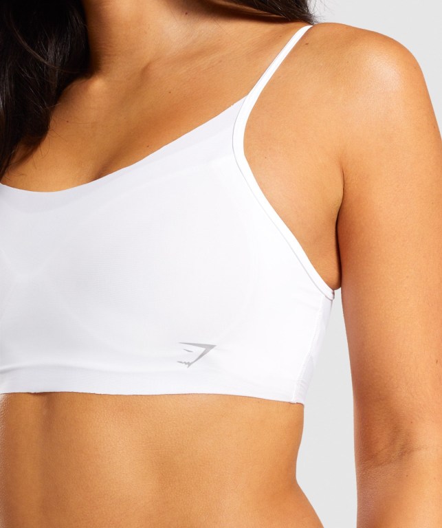 Ropa Interior Gymshark No VPL Bralette Blancas | RIJ1afqSfmr