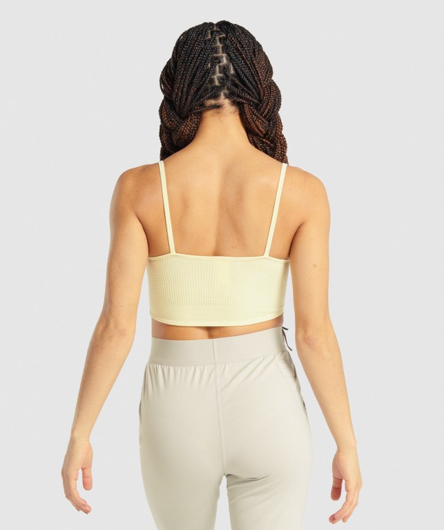 Ropa Interior Gymshark Pause Bralette Amarillo | l2g4bFDVRqK