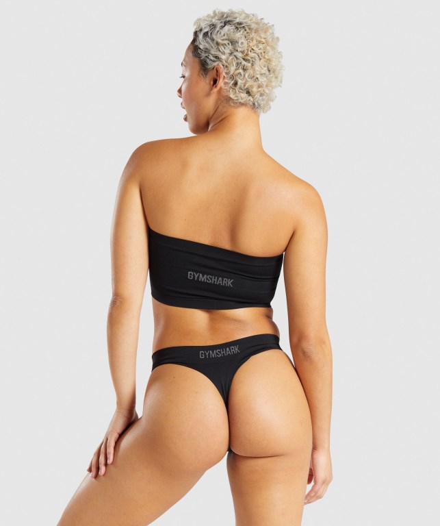 Ropa Interior Gymshark Seamless Bandeau Negras | zkV31PDuykN