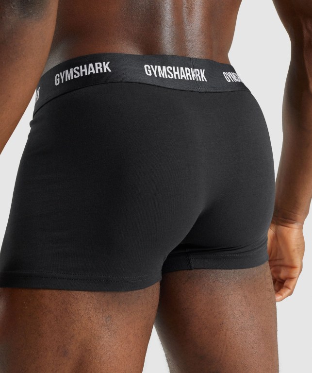 Ropa Interior Gymshark Trunk 2pk Negras | cJTPDgMkKbA