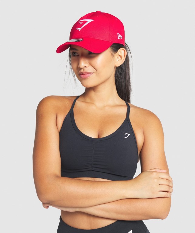 Sombreros Gymshark New Era 9FORTY Adjustable Rojas | 419ZH6RmzE6