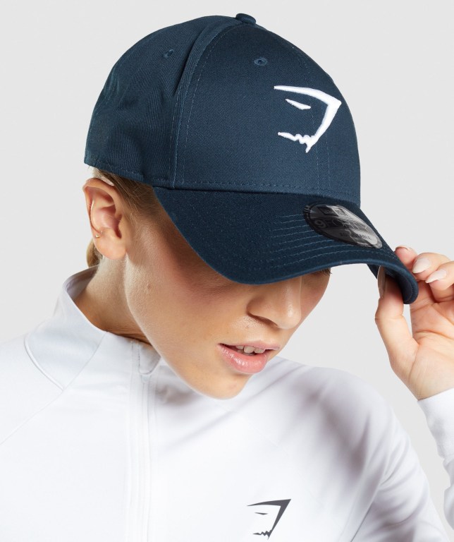 Sombreros Gymshark New Era 9FORTY Adjustable Azules | CJiVfNKYWvy