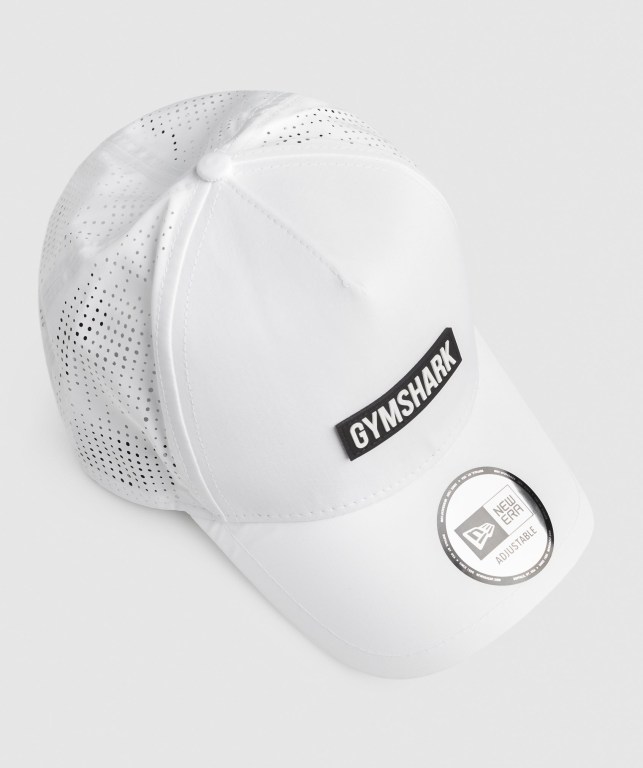 Sombreros Gymshark New Era E-Frame Trucker Blancas | PF4m64wZNzt