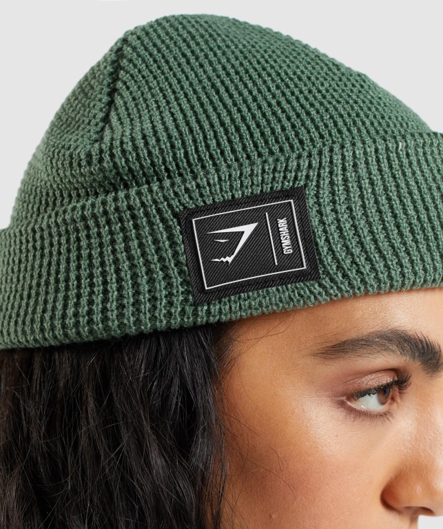 Sombreros Gymshark New Era Fishermans Beanie Verde | Co8kjzGMAdB