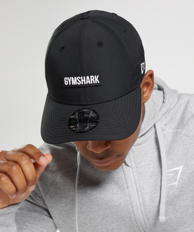 Sombreros Gymshark New Era GS 9Forty Snapback Negras | C2ZU74AKA4z