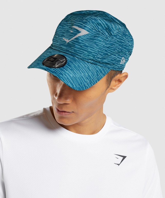 Sombreros Gymshark New Era GS Tech Cap Turquesa | d36ImNCOJrg