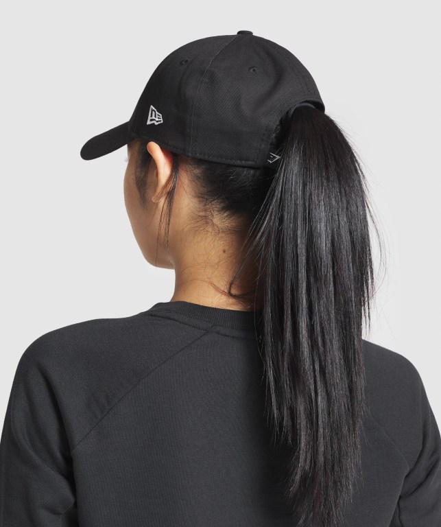 Sombreros Gymshark New Era Legacy 9Forty Negras | YACdnQ6UKDP