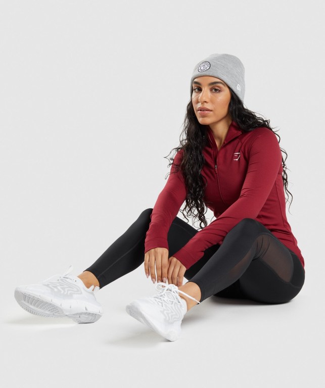 Sombreros Gymshark New Era Legacy Cuff Knit Gris | 4212PvrsnWP