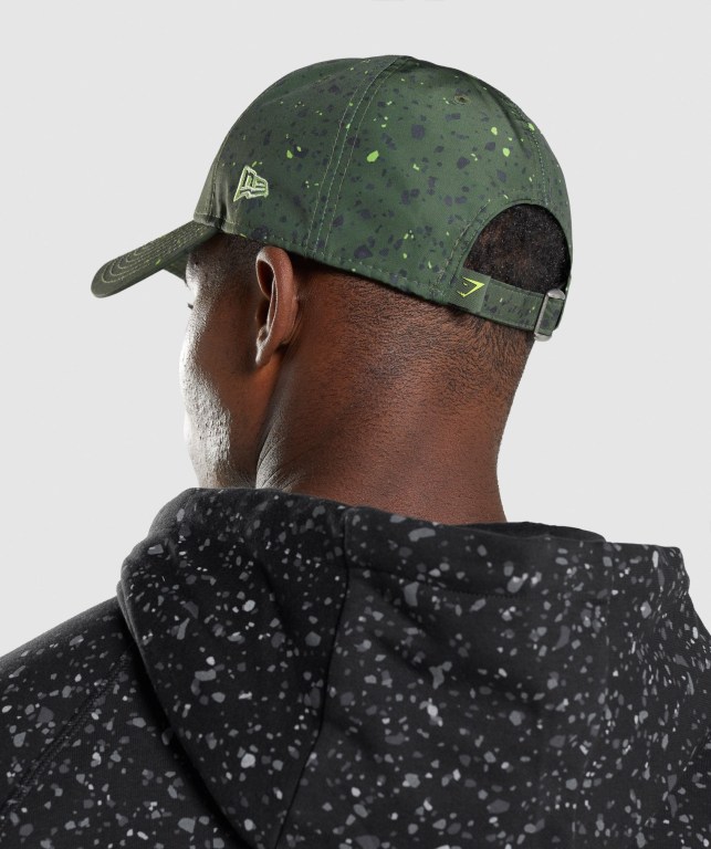 Sombreros Gymshark New Era Universe Print Verde Blancas | N3lVynzgbvc