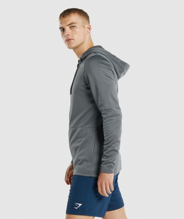 Sudadera Con Capucha Gymshark Arrival Zip Up Gris | B1a7HwTOWGY