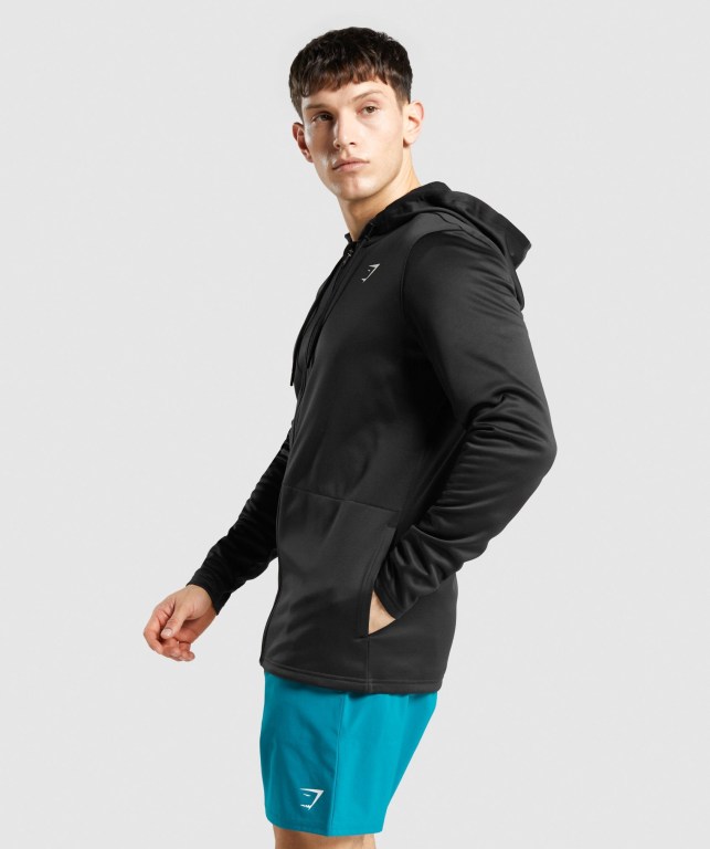 Sudadera Con Capucha Gymshark Arrival Zip Up Negras | f1E2KijWhbp