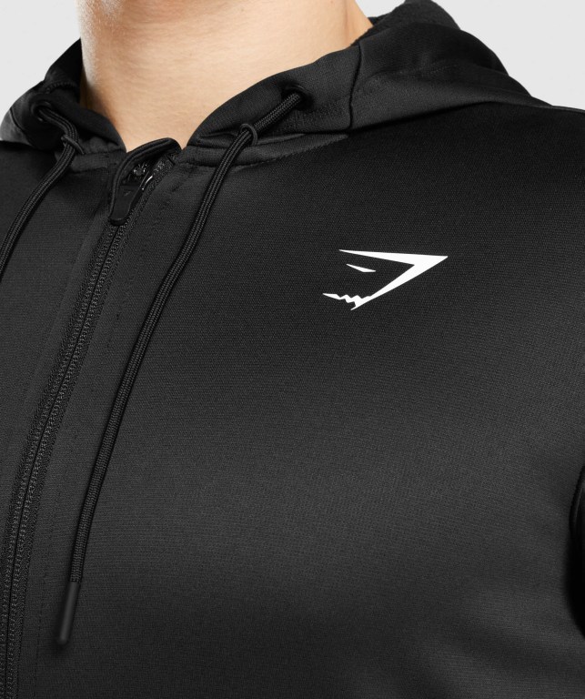 Sudadera Con Capucha Gymshark Arrival Zip Up Negras | f1E2KijWhbp