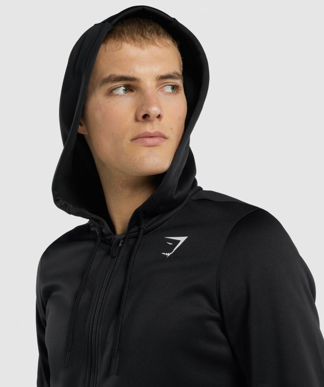 Sudadera Con Capucha Gymshark Arrival Zip Up Negras | lRFmrUu9EK6