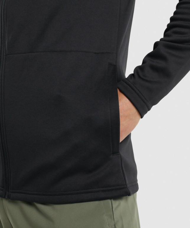 Sudadera Con Capucha Gymshark Arrival Zip Up Negras | lRFmrUu9EK6