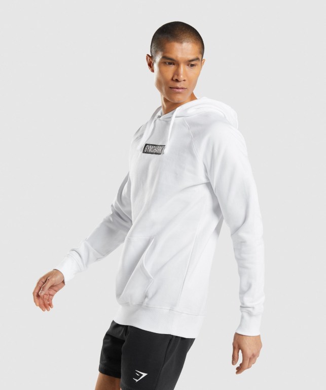 Sudadera Con Capucha Gymshark Central Blancas | SQ35FlY2v4K