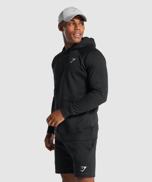 Sudadera Con Capucha Gymshark Crest Negras | KIC79smscae