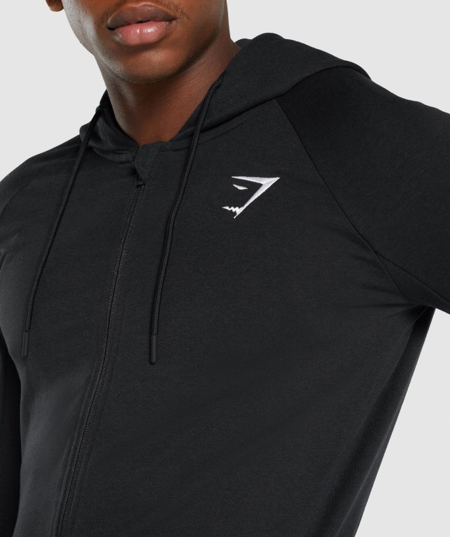 Sudadera Con Capucha Gymshark Critical 2.0 Zip Up Negras | XKrQMAA2ELz