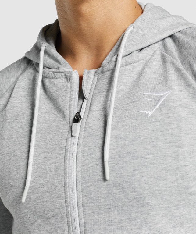 Sudadera Con Capucha Gymshark Critical 2.0 Zip Up Gris Claro | a4bg3GoWnsX