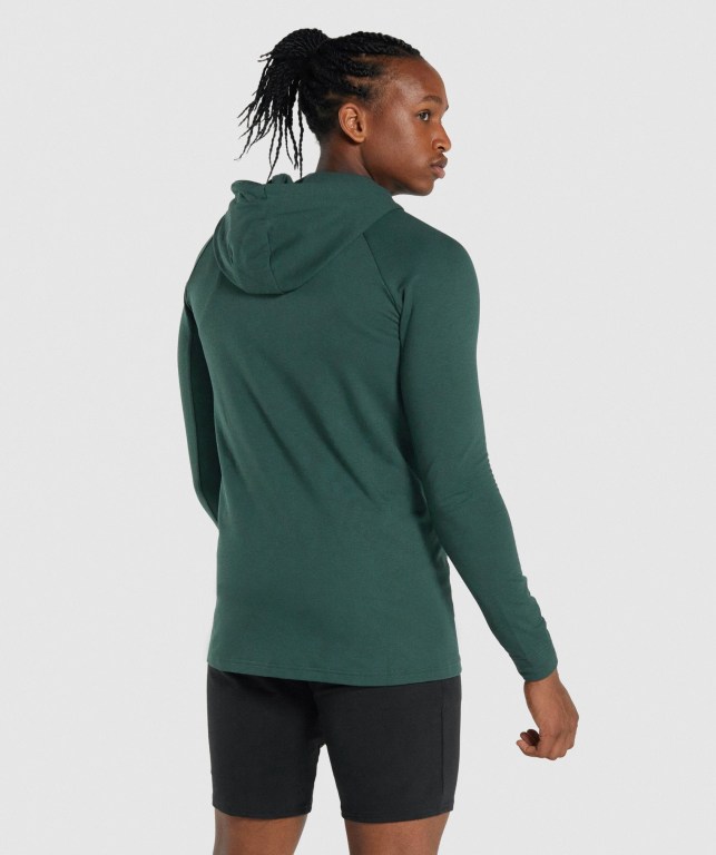 Sudadera Con Capucha Gymshark Critical 2.0 Zip Up Verde Oscuro | wUDMDrnsPNC