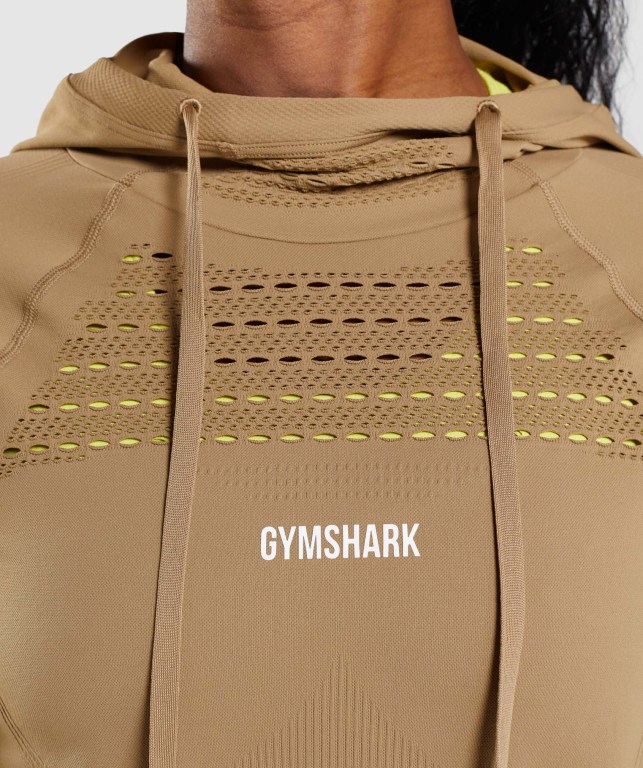 Sudadera Con Capucha Gymshark Energy Seamless Marrones | 2jQBfYTwSUn