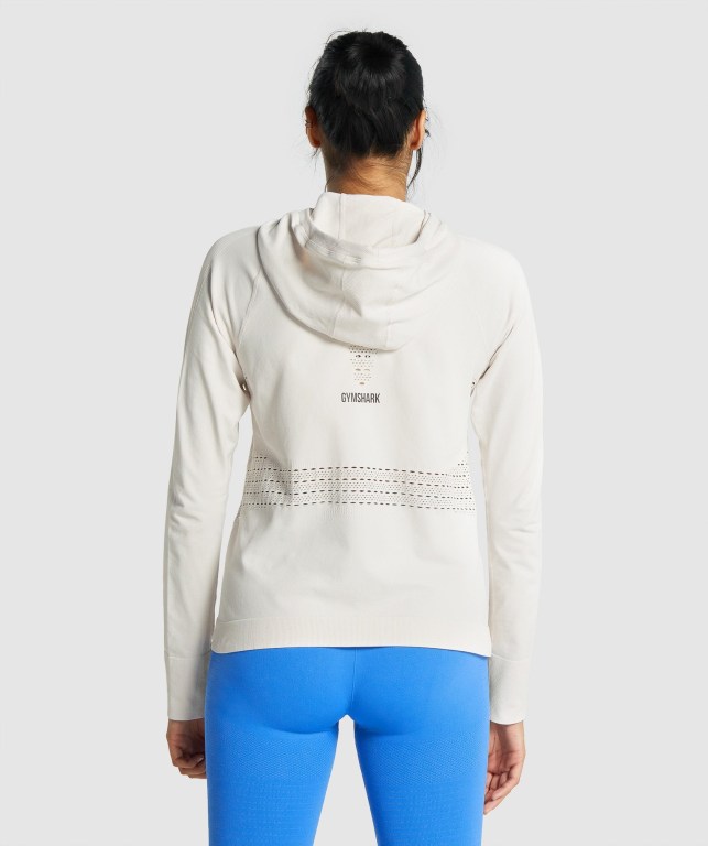 Sudadera Con Capucha Gymshark Energy Seamless Creme | nMA9UpM6jNL