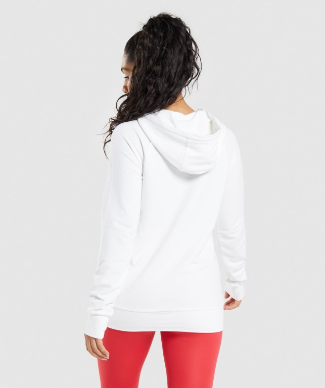 Sudadera Con Capucha Gymshark Entrenamiento Blancas | KW4K4vDDmWg