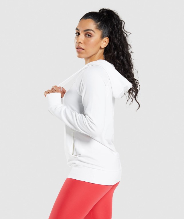 Sudadera Con Capucha Gymshark Entrenamiento Blancas | KW4K4vDDmWg