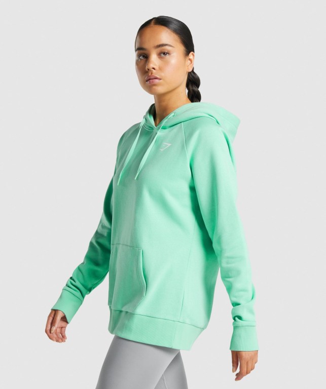 Sudadera Con Capucha Gymshark Entrenamiento Verde Claro | UGPqim9P9ZR