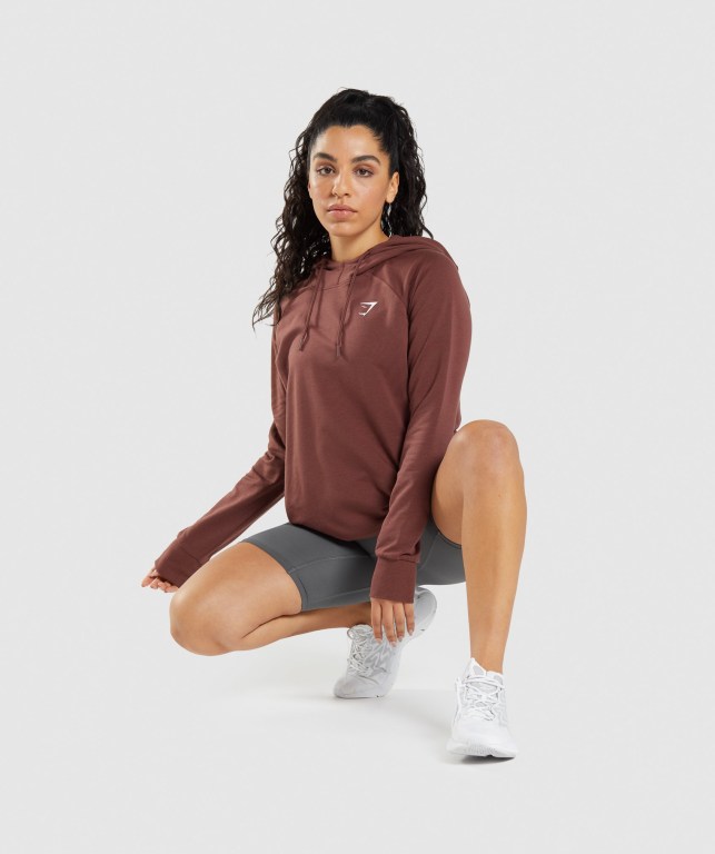 Sudadera Con Capucha Gymshark Entrenamiento Rosas Marrones | lJnVTuK4qQA